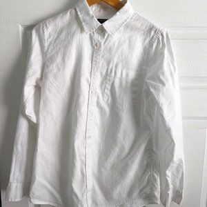 Banana Republic White Oxford Shirt Size M